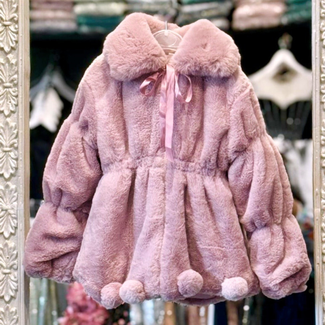 RAVEN - PINK PLUSH FAUX FUR JACKET