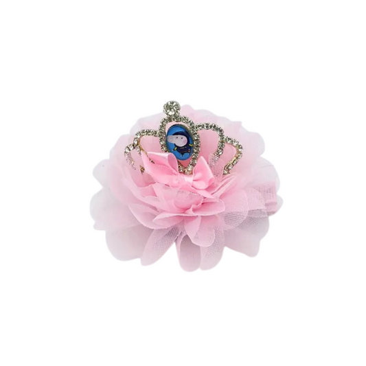 PEPPA CROWN HAIR CLIP PINK