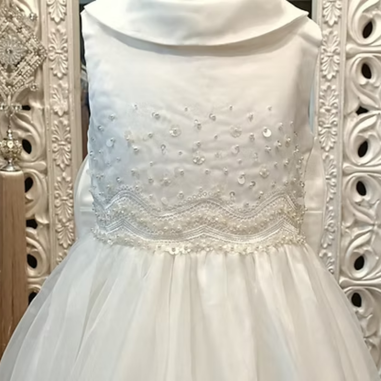 MILANI IVORY FLOWER GIRL DRESS