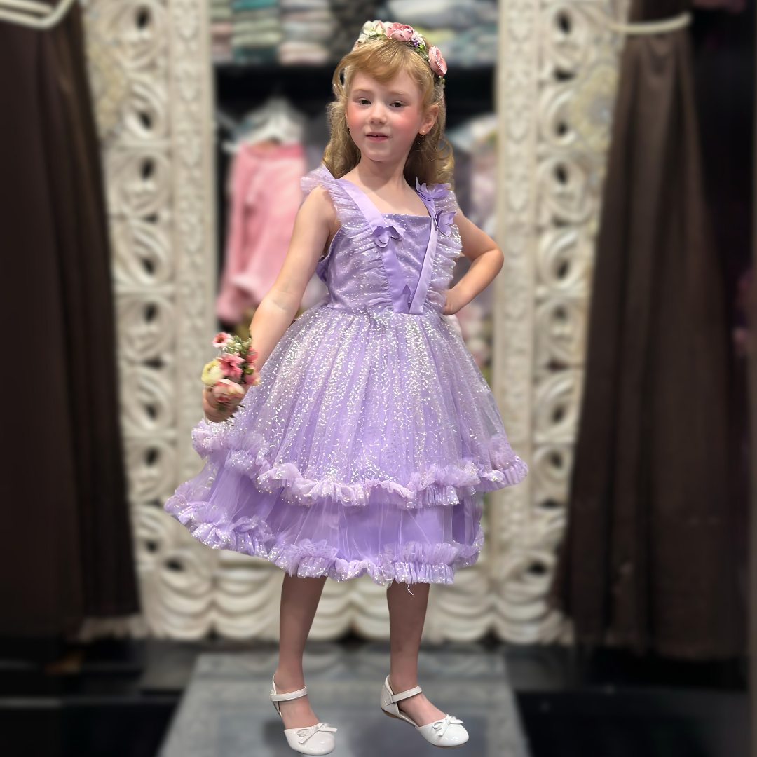 LANA TULLE DRESS - LAVENDER