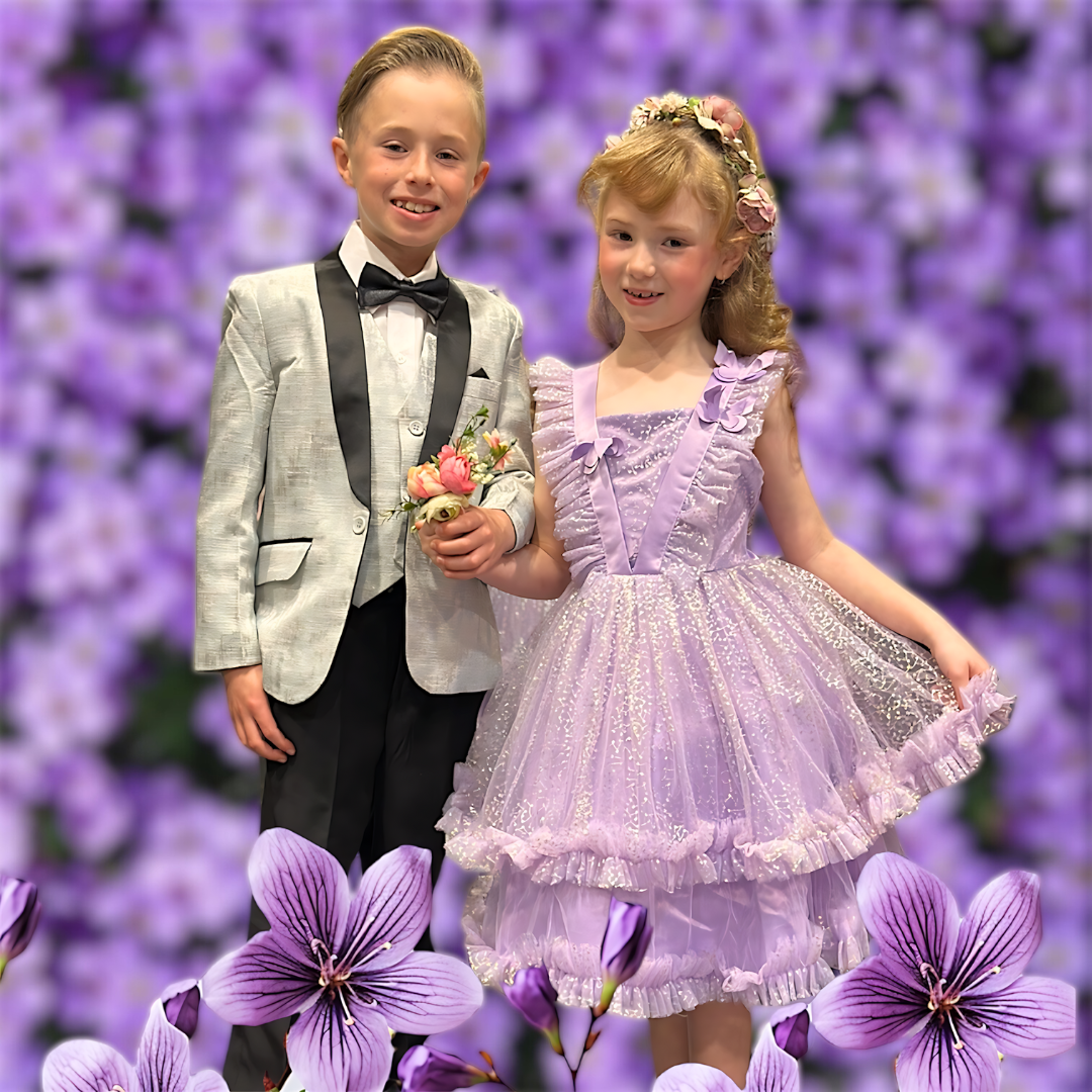LANA TULLE DRESS - LAVENDER