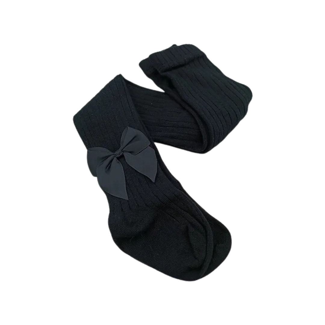 BLACK STOCKING WITH A BOW