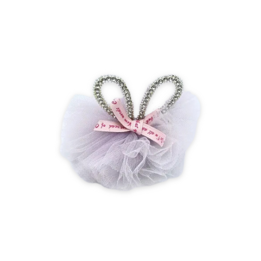 BUNNY EAR DIAMANTE HAIR CLIP LAVENDER