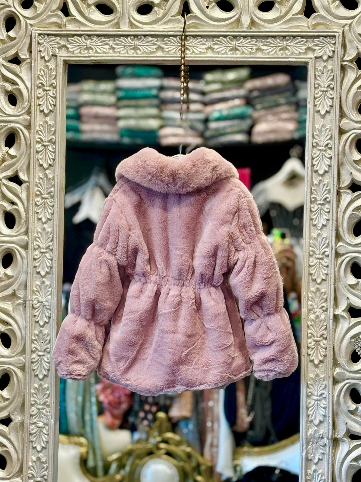 RAVEN - PINK PLUSH FAUX FUR JACKET
