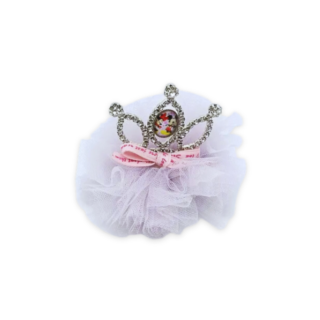 MICKEY MOUSE PRINCESS HAIR CLIP LAVENDER