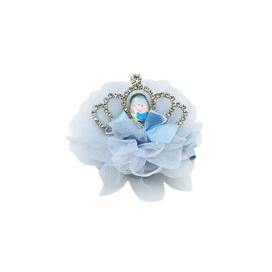 PEPPA CROWN HAIR CLIP SKY BLUE