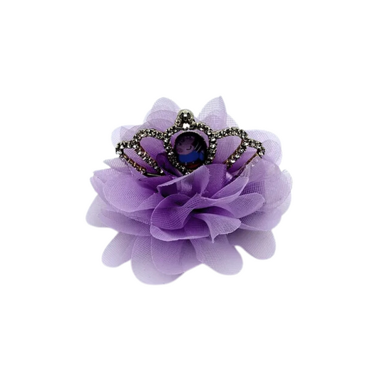 PEPPA CROWN HAIR CLIP PURPLE