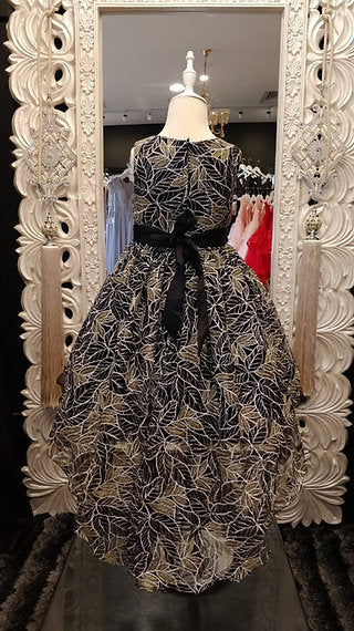 KENYA HIGH-LOW BLACK DRESS