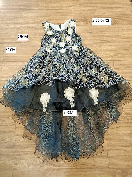 KENYA HIGH-LOW BLACK DRESS