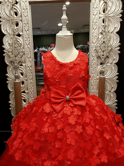 SIENNA HIGH-LOW RED DRESS
