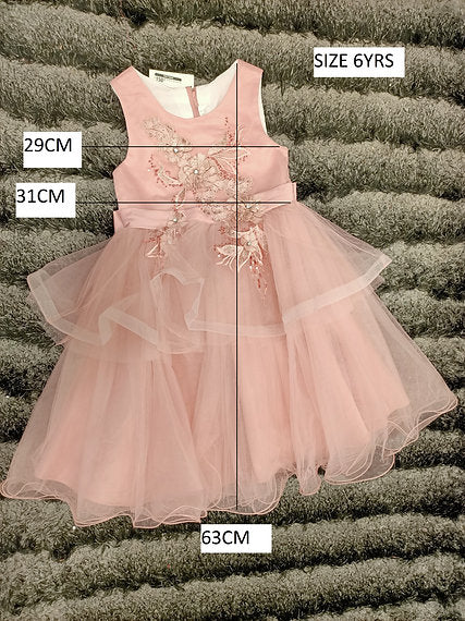 BARBARA HIGH-LOW PEACH DRESS