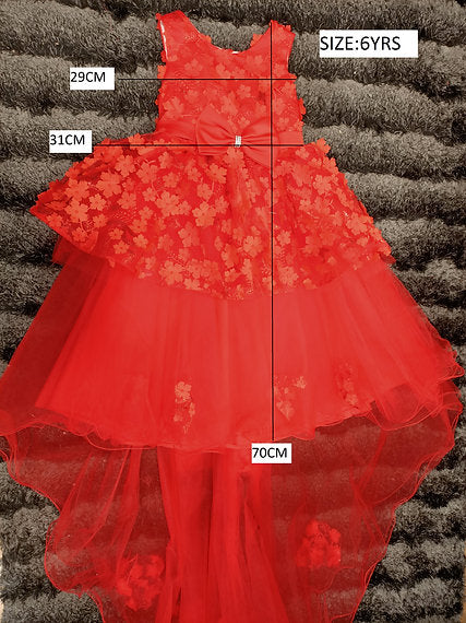 SIENNA HIGH-LOW RED DRESS