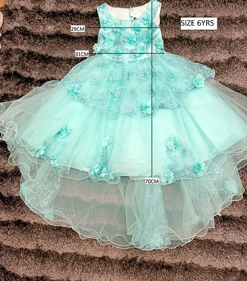 OPAL MINT HIGH-LOW DRESS