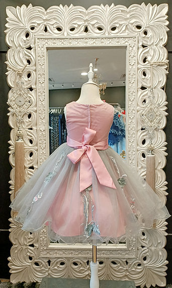 CARLA PINK AND GREY DRESS