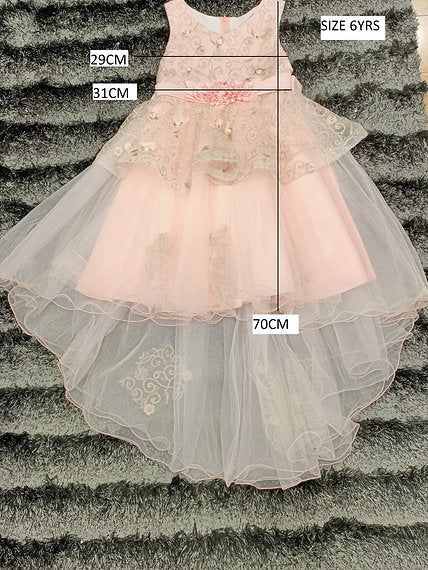 HOLLY HIGH-LOW BLUSH DRESS