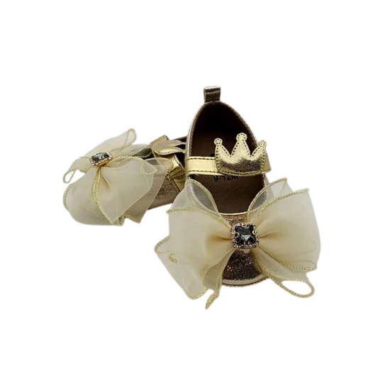 CHAMPAGNE BOW SHOES