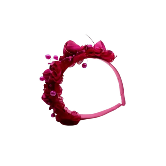 FUCHSIA FLORAL KIDS HEADBAND