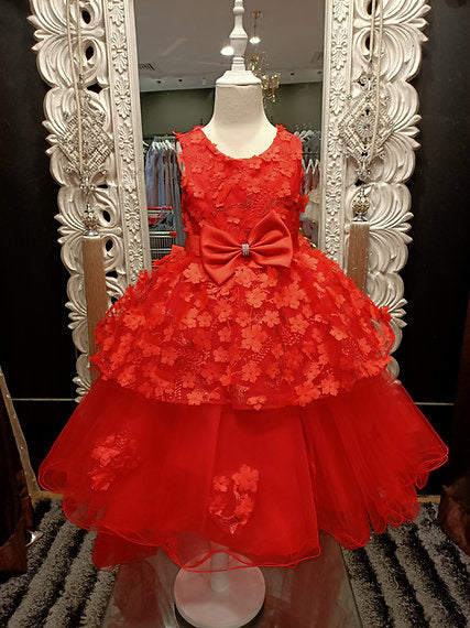 SIENNA HIGH-LOW RED DRESS